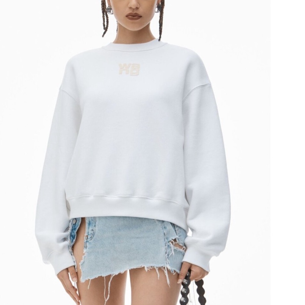 Alexander Wang White Crewneck Sweatshirt